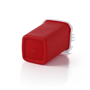 Disposable Hospital Medical Needle Waste Box 1L Plastic Sharps Container