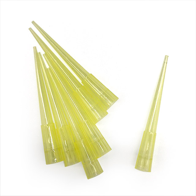 Disposable Sterile Plastic Yellow 200ml Filter Pipette Tips from China