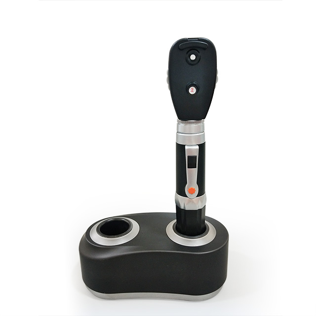 Medical Handheld Direct Ophthalmoscope with Rechargeable Handle
