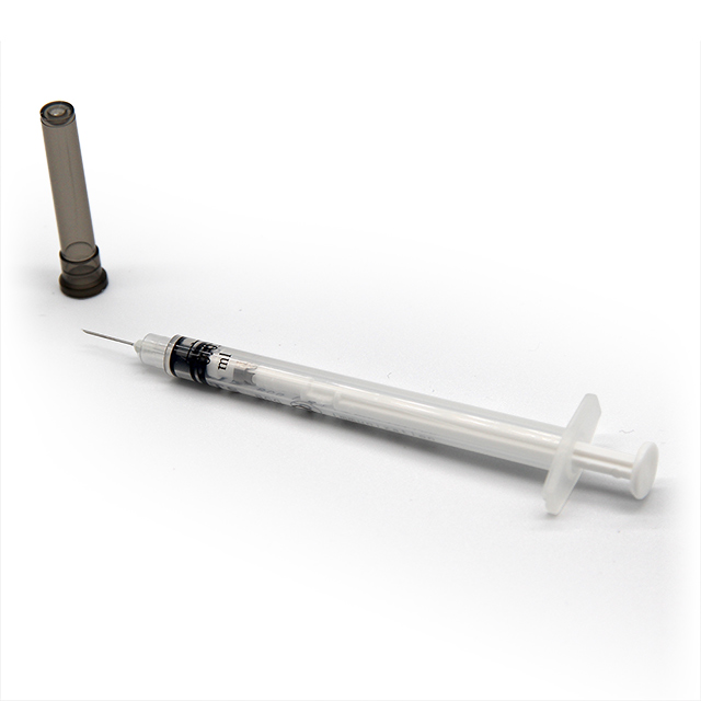 Disposable Plastic 0.3ml Vaccine Injection Syringe with Needle