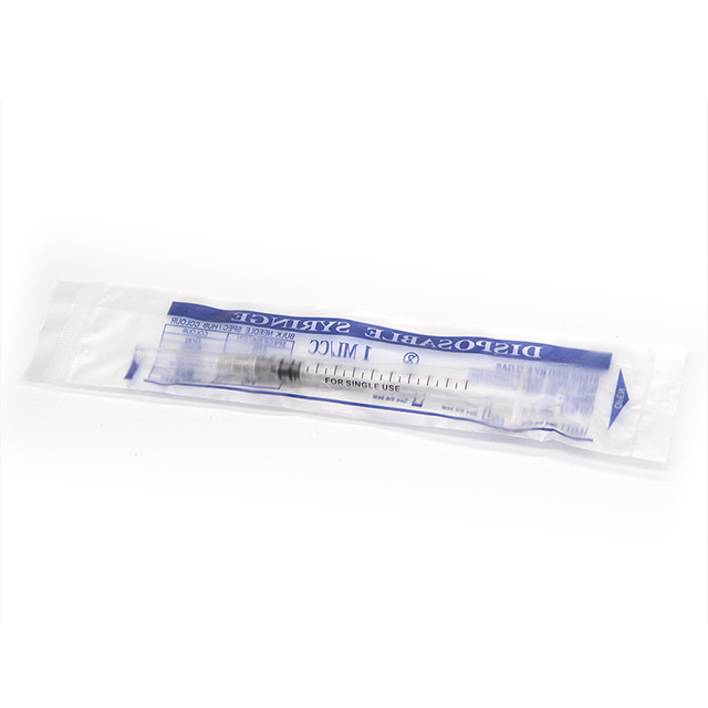 Disposable Three-Part Medical 1ml Syringe for Injection