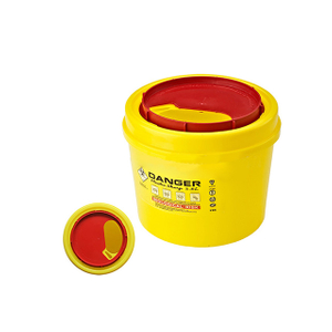 2.8L Yellow Biohazard Sharps Container for Syringe and Needle