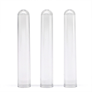 High Quality Transparent Glass Test Tube with Screw Caps