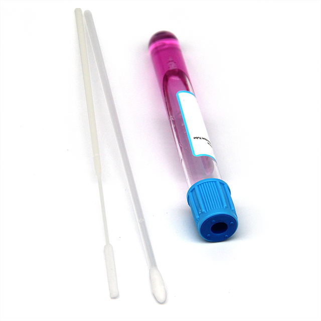 Disposable Virus Non-Inactived Specimen Collection Tube with Swab