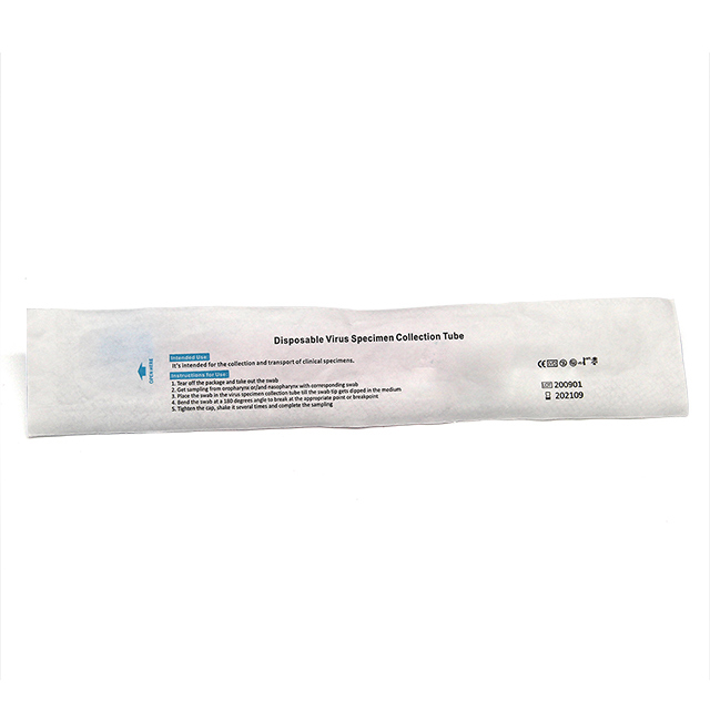 Disposable Virus Non-Inactived Specimen Collection Tube with Swab