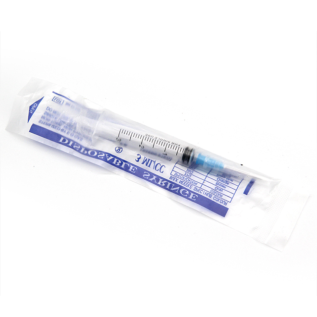 Disposable Three-Part Syringe 3ml with Needle