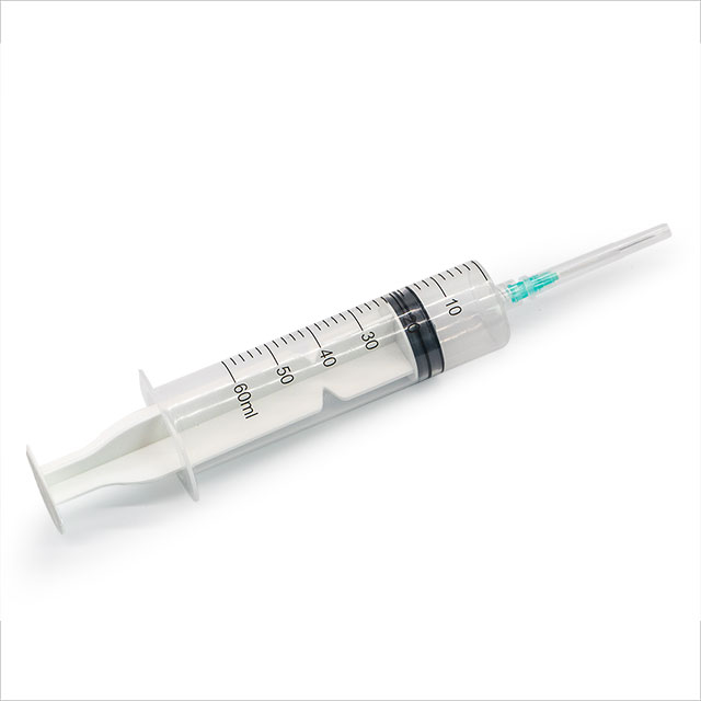 Medical 5ml/20ml/60ml Disposable Luer Lock Injection Syringe with Needle