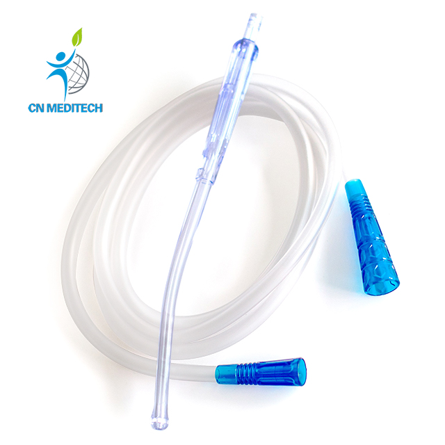 Disposable Yankauer Suction Connection Tube With Plain Tip Handle