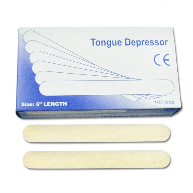 Disposable Sterile Birch Wood Tongue Depressor for Oral Examination